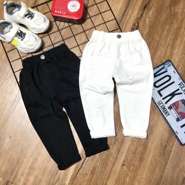 Quần kaki rách co giãn cho bé trai _ quần áo trẻ em 🔥🔥🔥🔥🔥