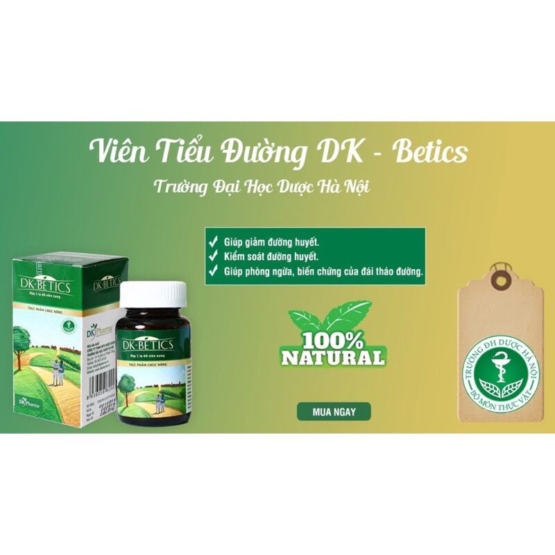 Viên tiểu đường Dk betic (60 viên)