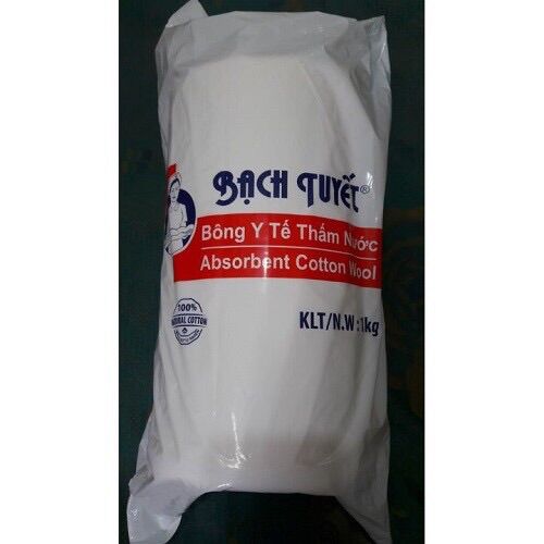 Bông y tế bạch tuyết cuộn 1kg