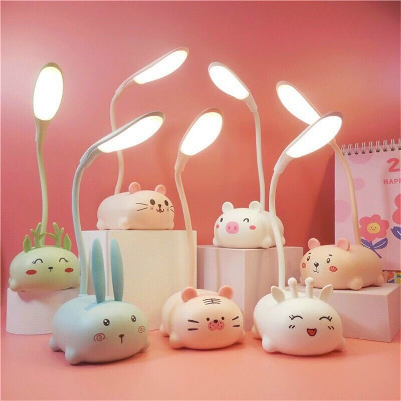 Đèn học để bàn hình thú kute , đèn led kêt nối usb, đèn mini trag trí bàn học.