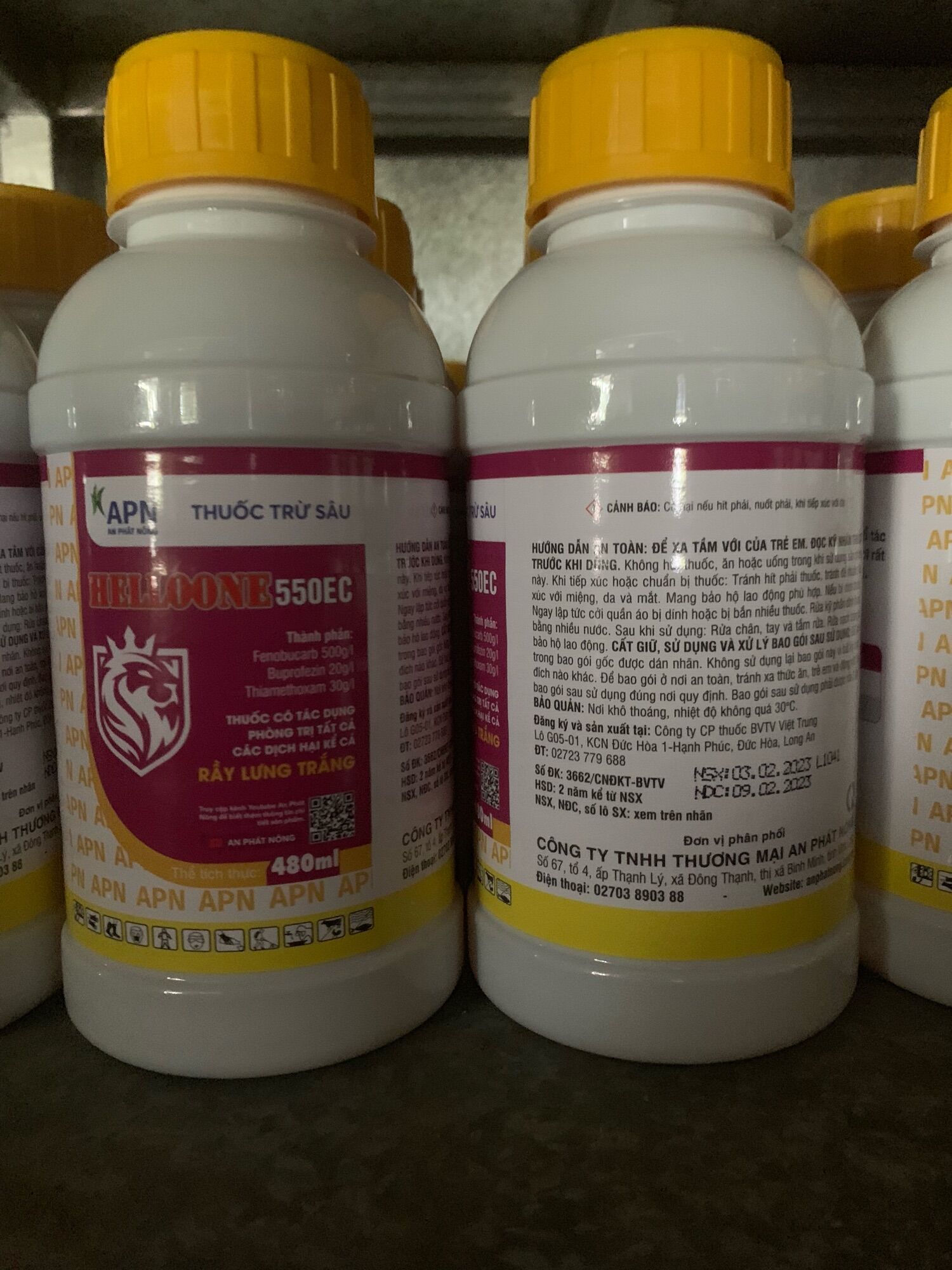 1 chai Hello one 480ml của An phát nông