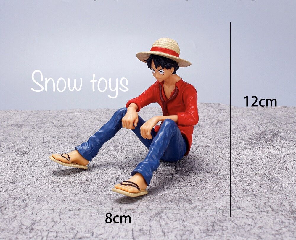 Mô hình luffy ngồi - mô hình one piece - onepiece - chiều cao 12cm