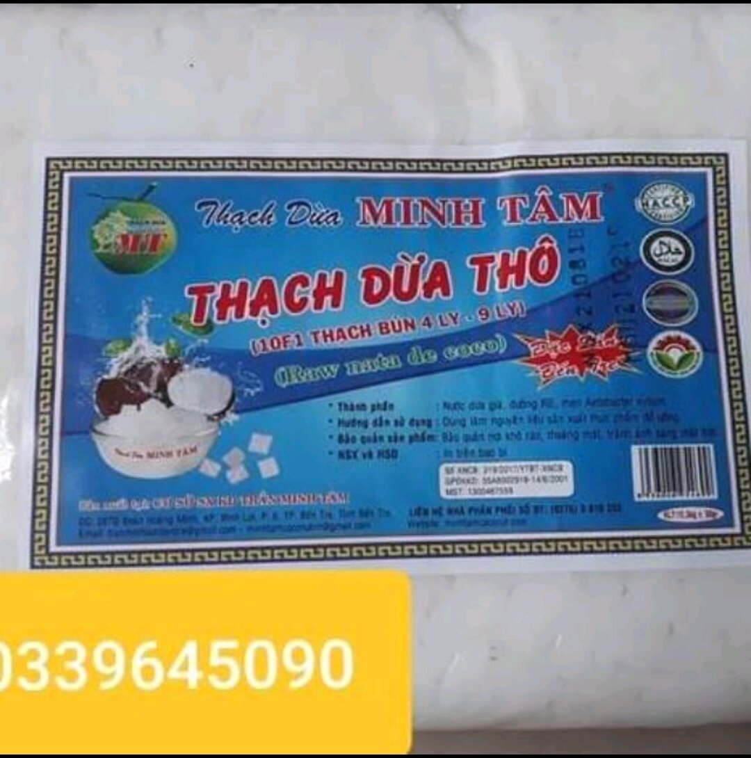 2kg thạch dừa thô bến tre