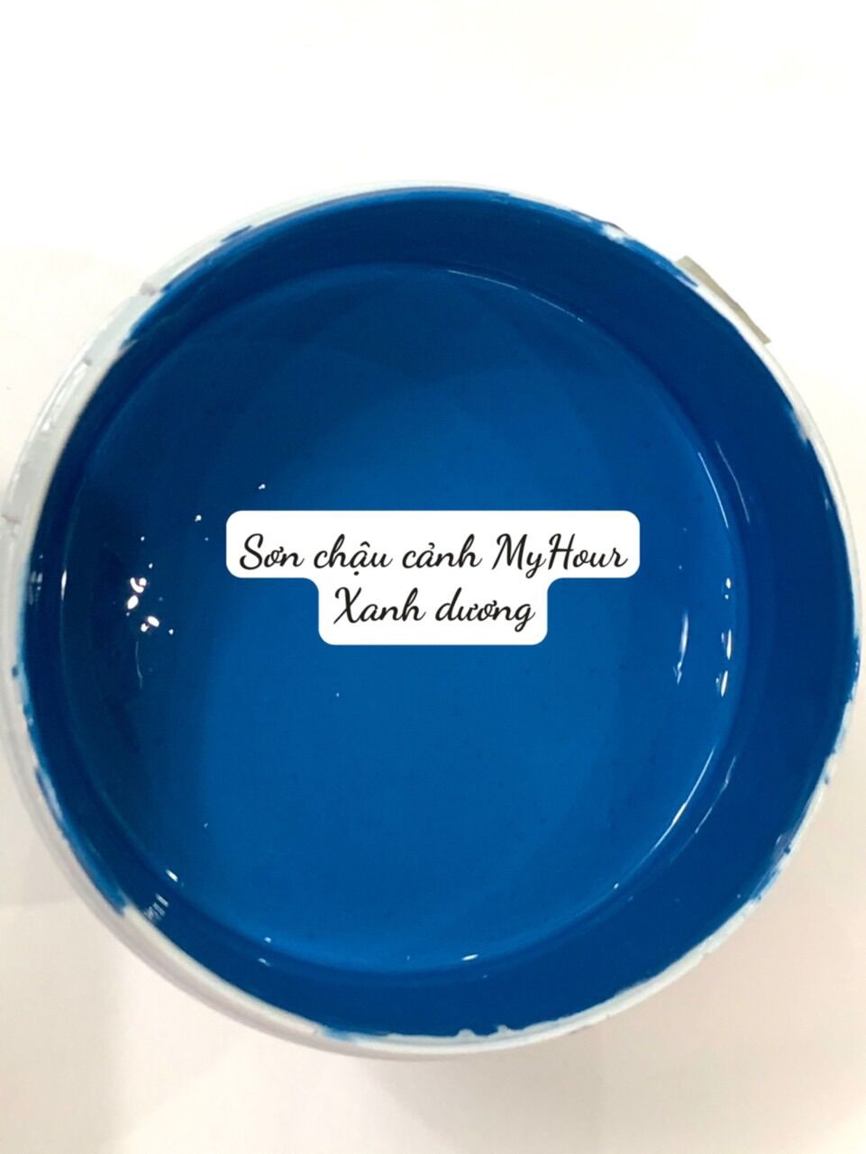 Sơn chậu cảnh màu xanh dương đep, sơn trang trí My Hour