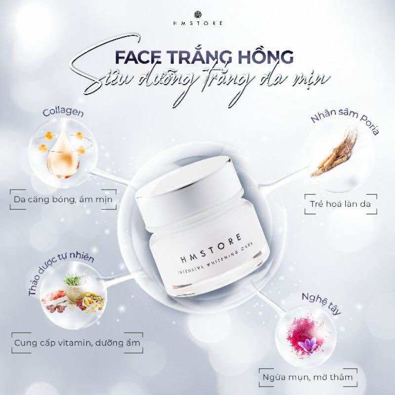 KEM FACE TRẮNG HỒNG HM STORE