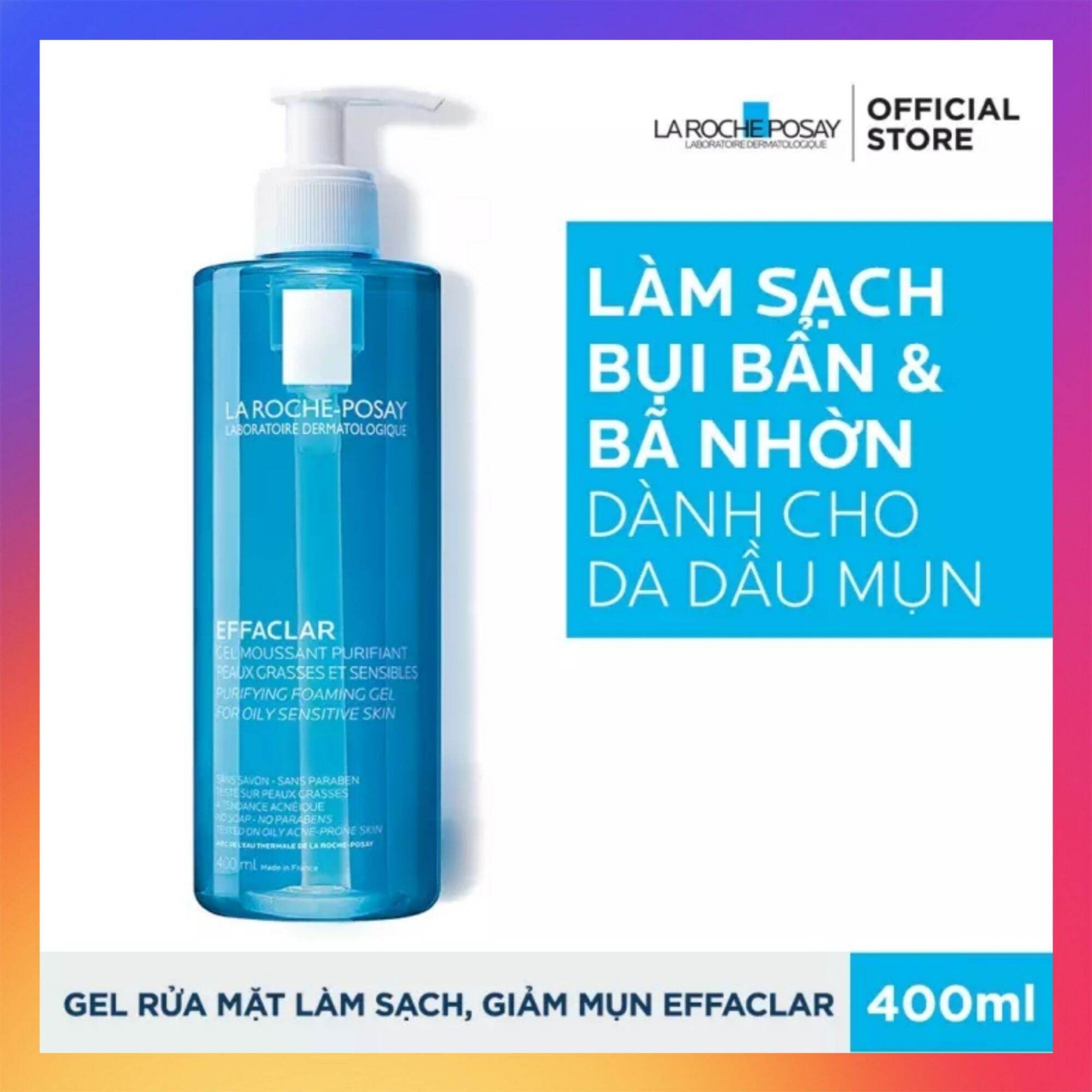 [Hcm][ Freeship Max ] Gel Rửa Mặt La Roche - Posay Dành Cho Da Dầu Nhạy Cảm 400Ml 200Ml 50Ml