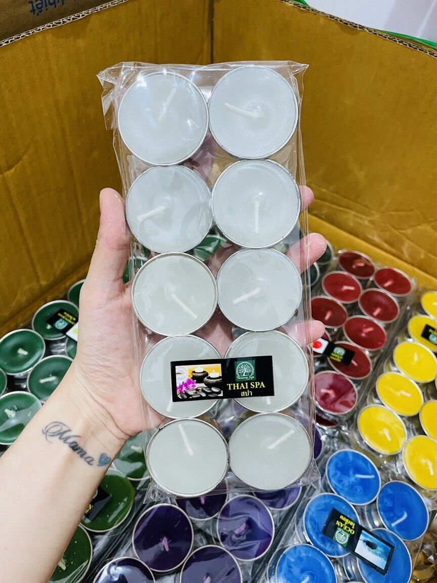 Nến Hoa Thái Lan Rất Thơm Vỉ 10 Chén Nến