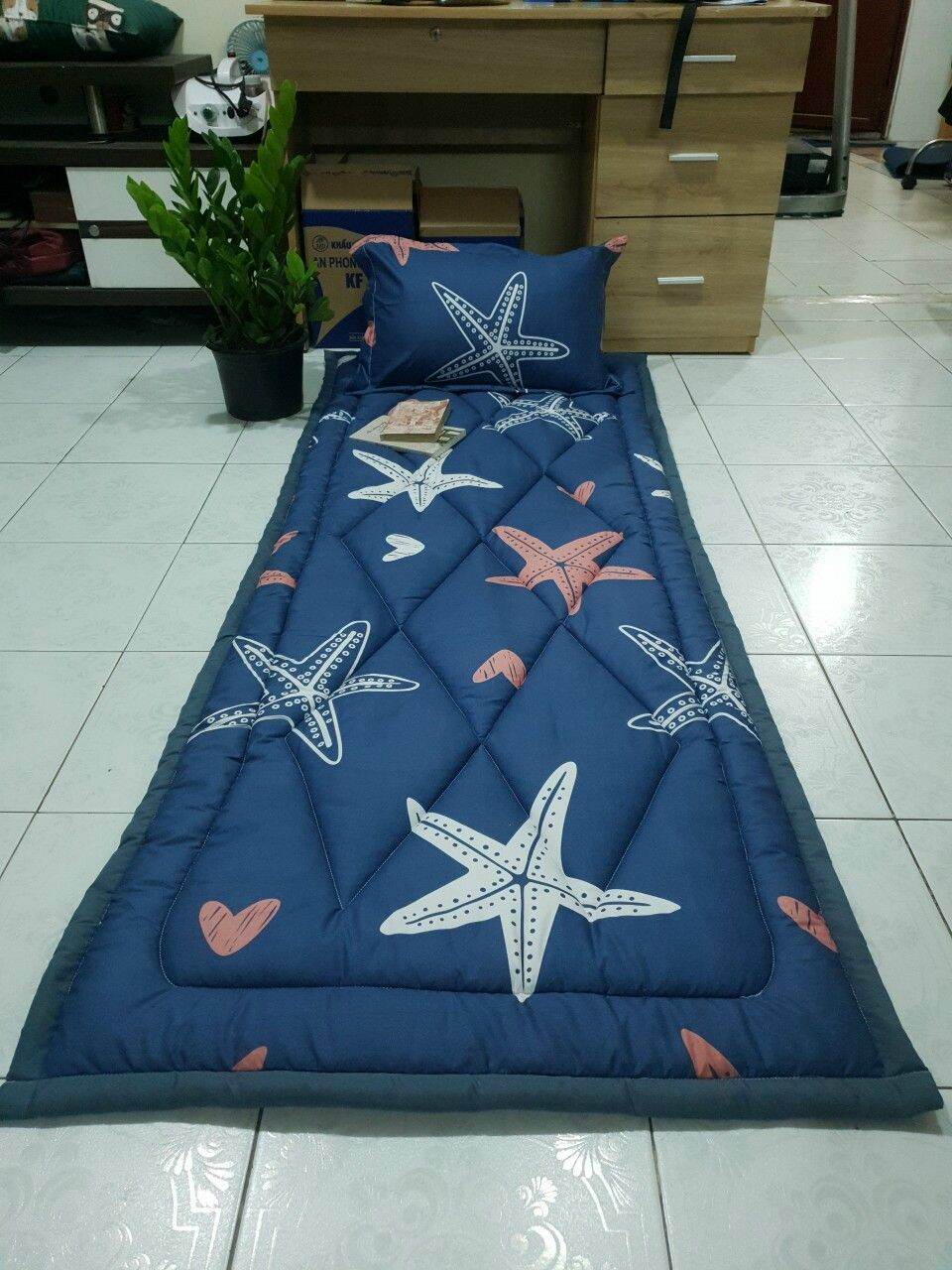 Nệm trải sàn đa năng tiện lợi gấp gọn. kích thước 80x200cm