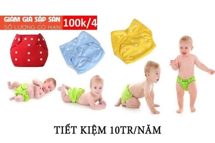 QUẦN BỈM VẢI CHỐNG HĂM CHO BÉ TRAI / GÁI TỪ 3-16KG