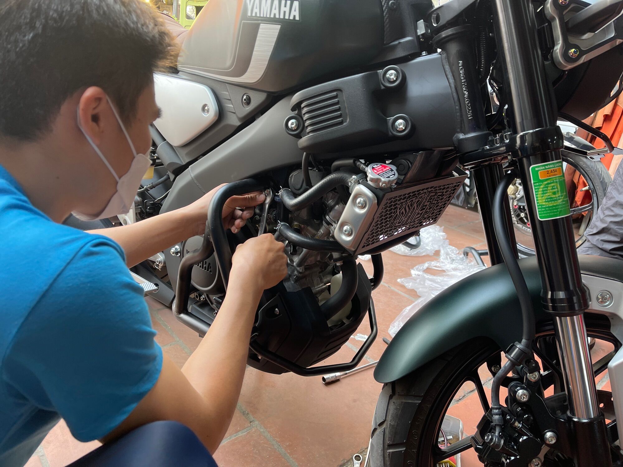 Chống đổ khung đa điểm cho xsr155 ,Mt15,fzi