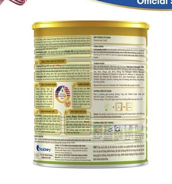 [Date mới] Sữa bột Colosbaby Gold 1+ 800g