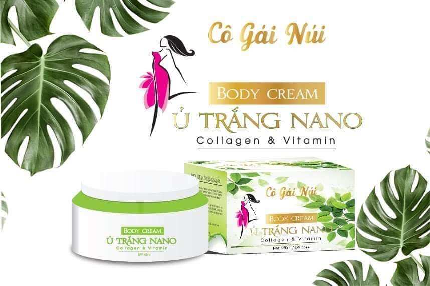Kem ủ body trắng nano - cô gái núi