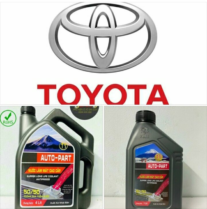 Nước giải nhiệt động cơ ô tô Toyota, Bình 1L, Yuri Nhật Bản