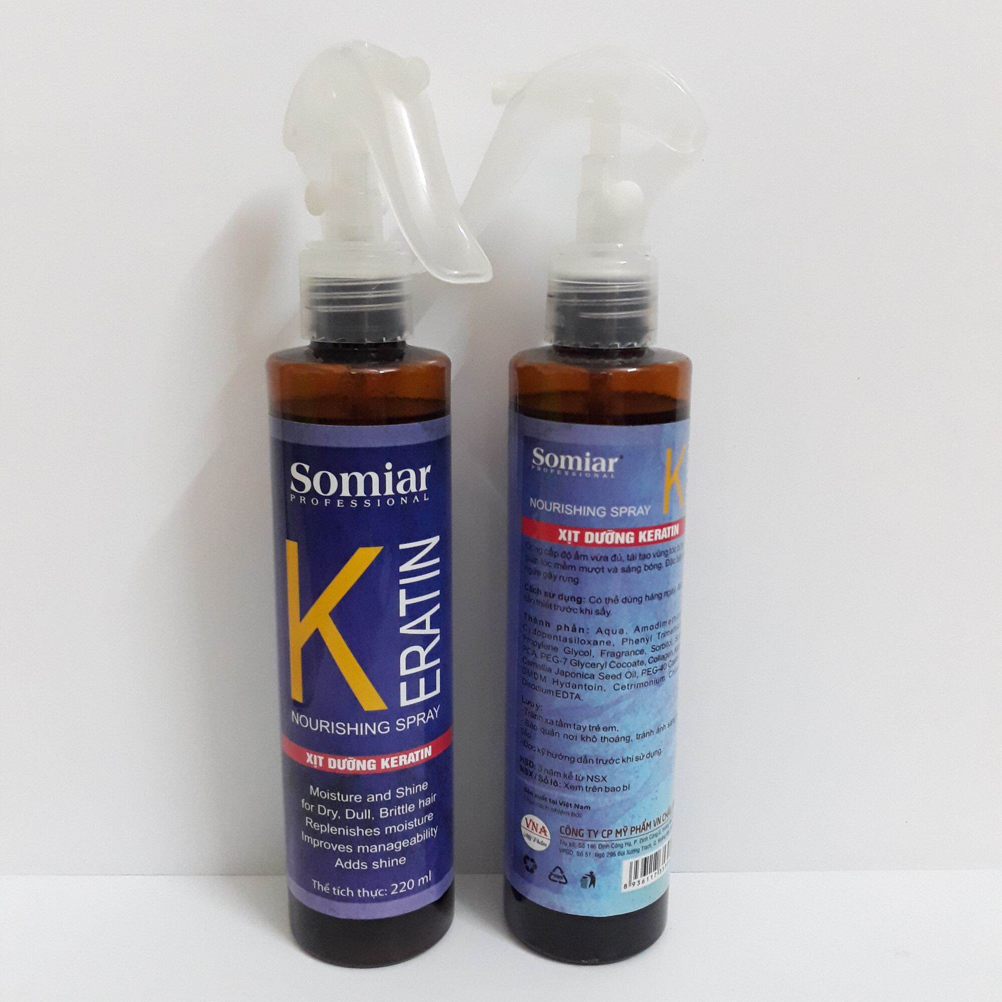 Nước Xịt Dưỡng Tóc Somiar Keratin 220Ml