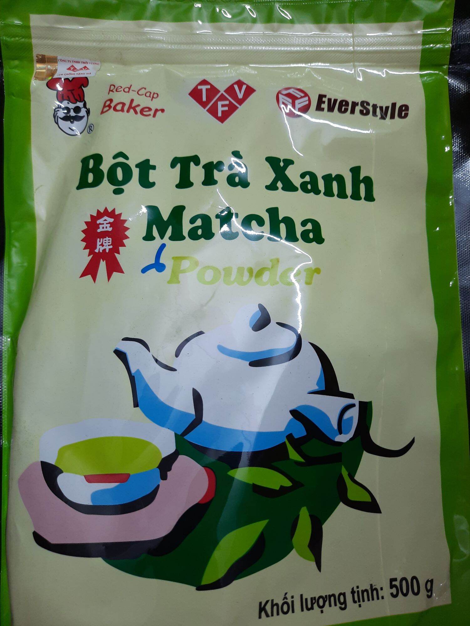Bột Matcha Nguyên chất Đài Loan hương nhài mũ đỏ