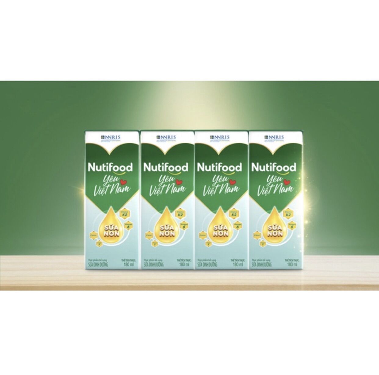 Sữa tươi nuti hộp 180ml x 4 hộp