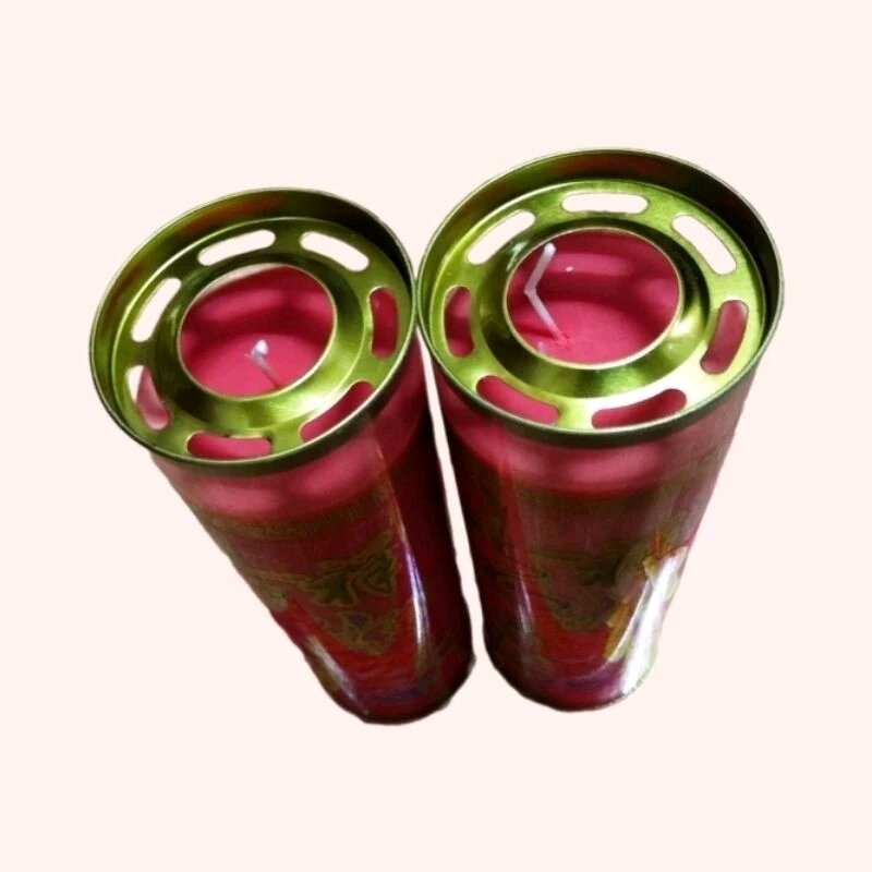 1 đôi đèn cầy sáp bơ cháy 3 ngày