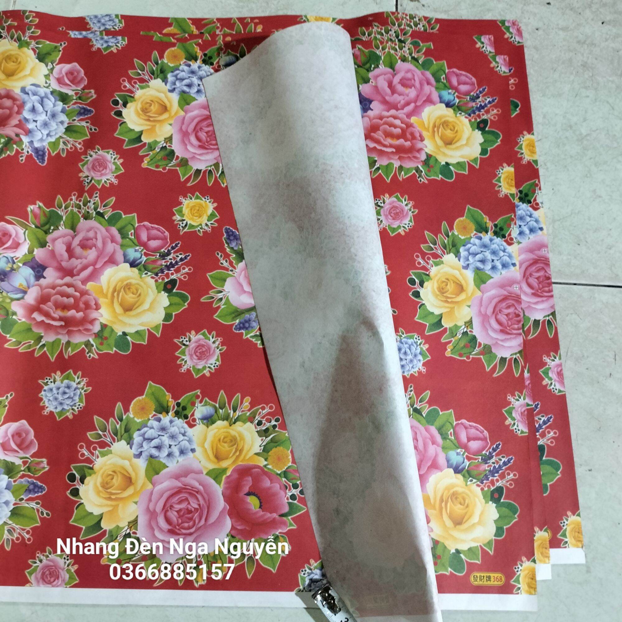 Giấy bông đỏ gói quà,trang trí Tết giá sỉ