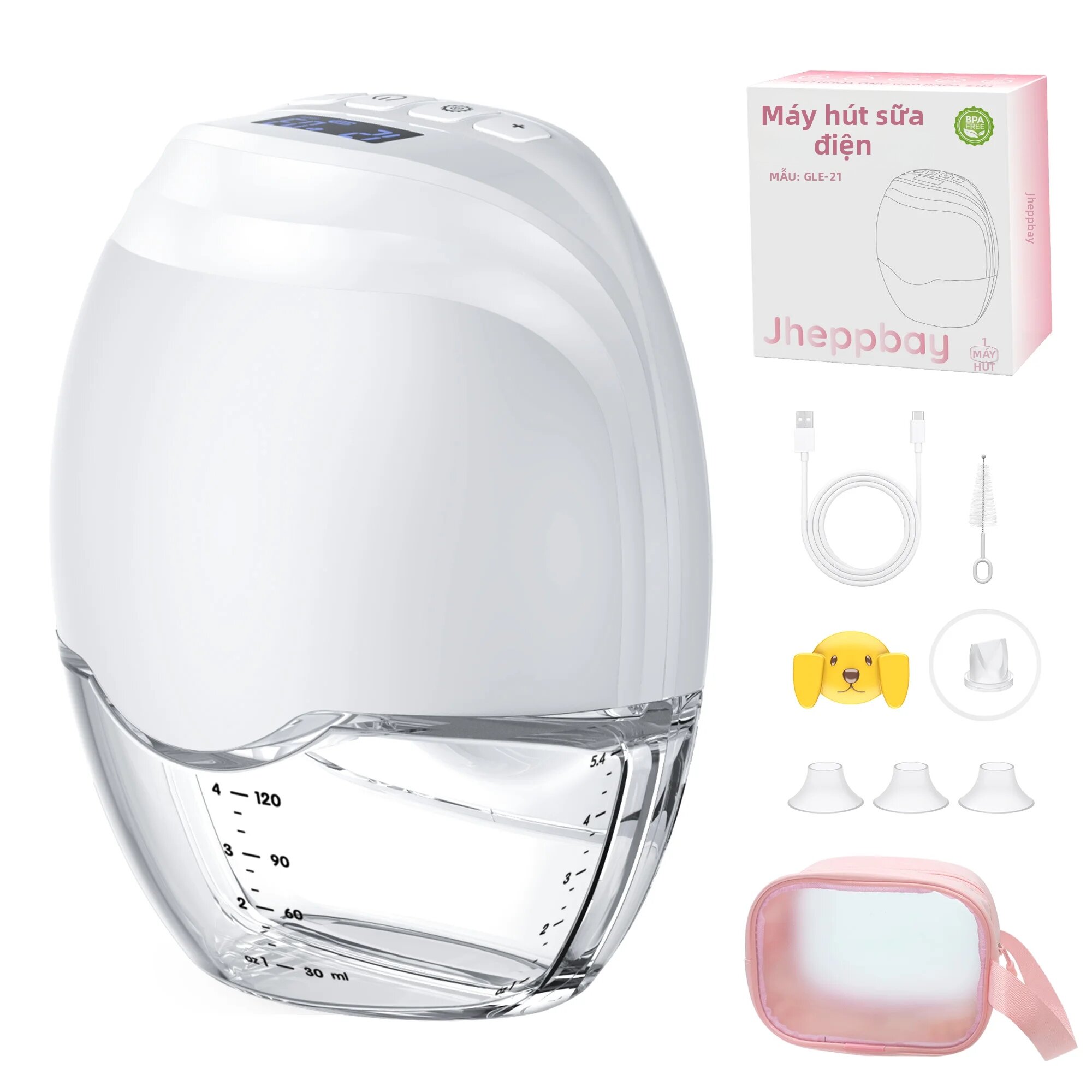 Máy Hút Sữa Điện Cầm Tay Không Dây Di Động 3 Chế Độ 12 Mức Độ Tiếng Ồn Thấp Chất Liệu Silicon Không Chứa BPA Dành Cho Bà Mẹ Đang Cho Con Bú