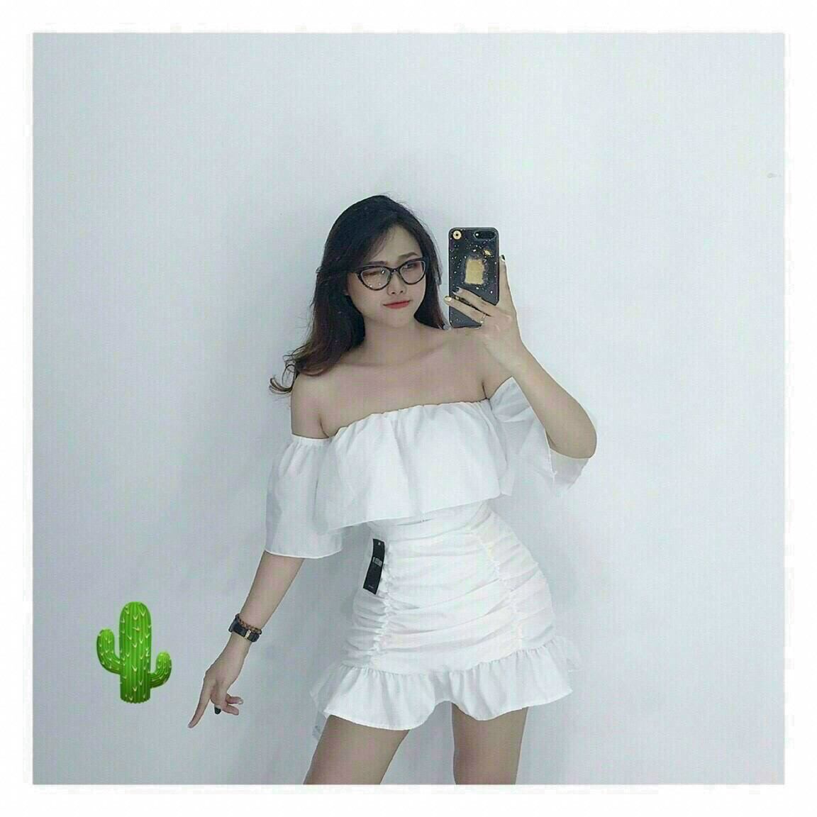 SÉT ĐẦM ĐUÔI CÁ TRỄ VAI XINH LẮM Ạ PCBYN