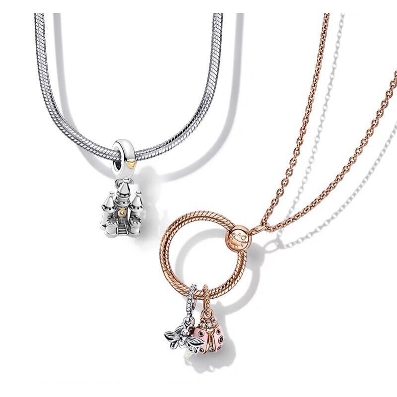 PAN ALE CHARM TREO LÂU ĐÀI BẠC S925 CAO CẤP