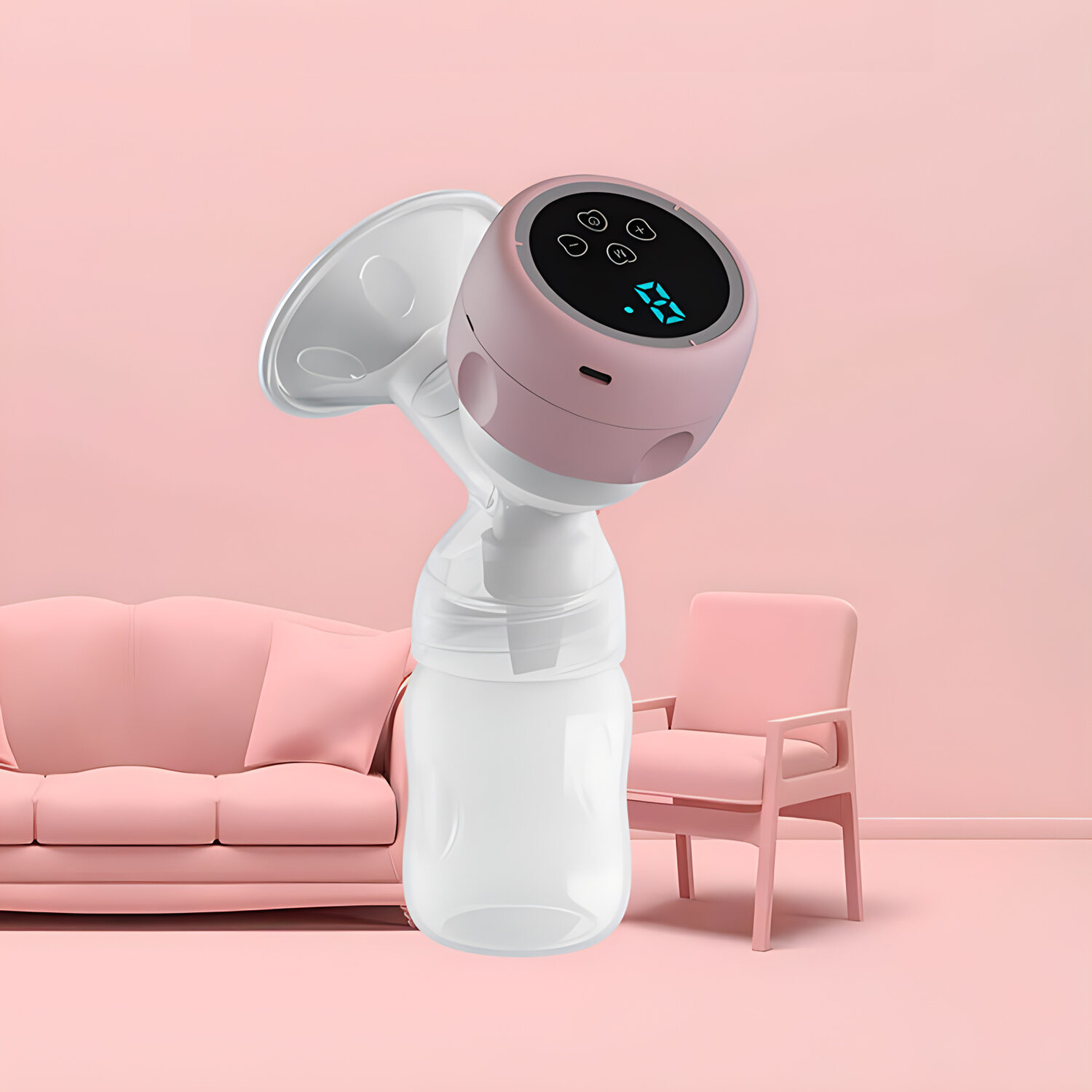 Máy Hút Sữa Bằng Điện Di Động Có Màn Hình LED 180Ml Sữa Không Chứa BPA Tiếng Ồn Thấp Máy Kéo Sữa Cho Con Bú