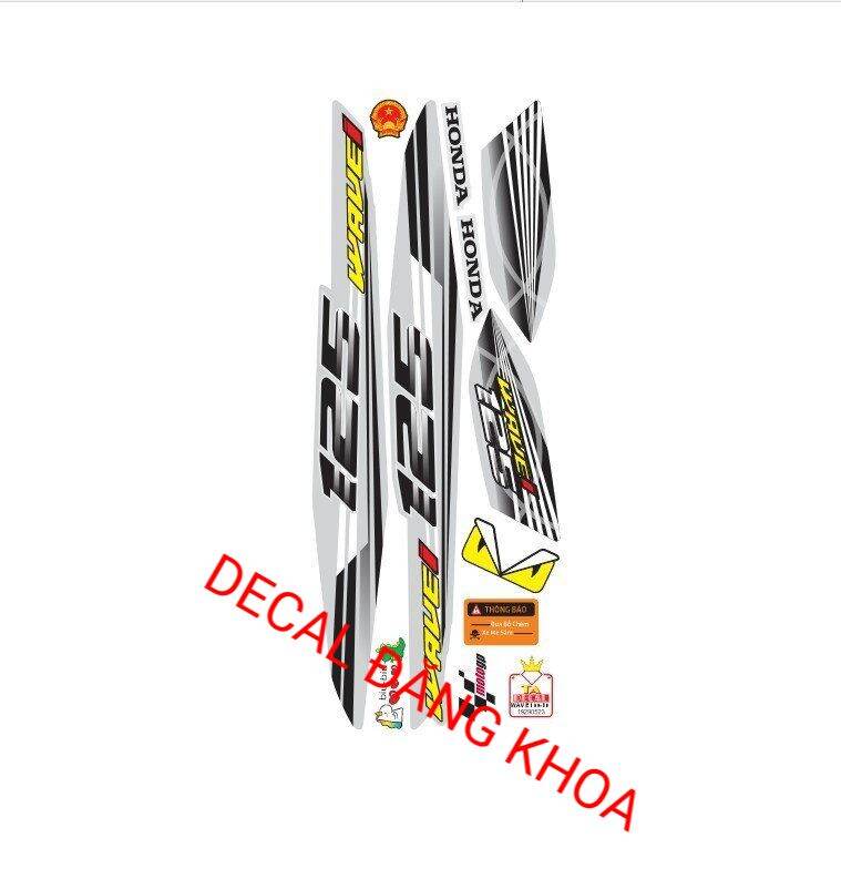 Tem xe WAVE 100 mẫu số 125i mới