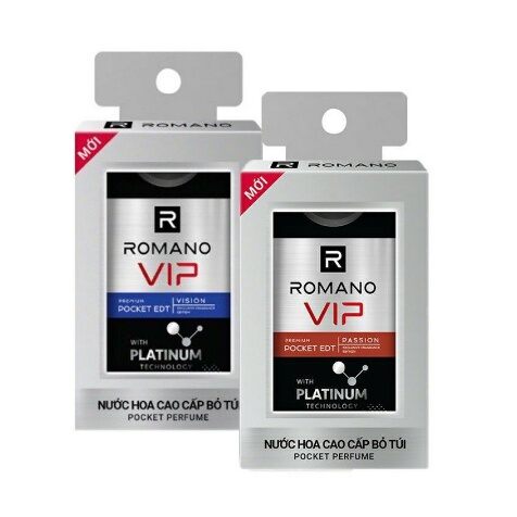 Nước hoa bỏ túi Romano vip passion / romano vip vision 18 ml