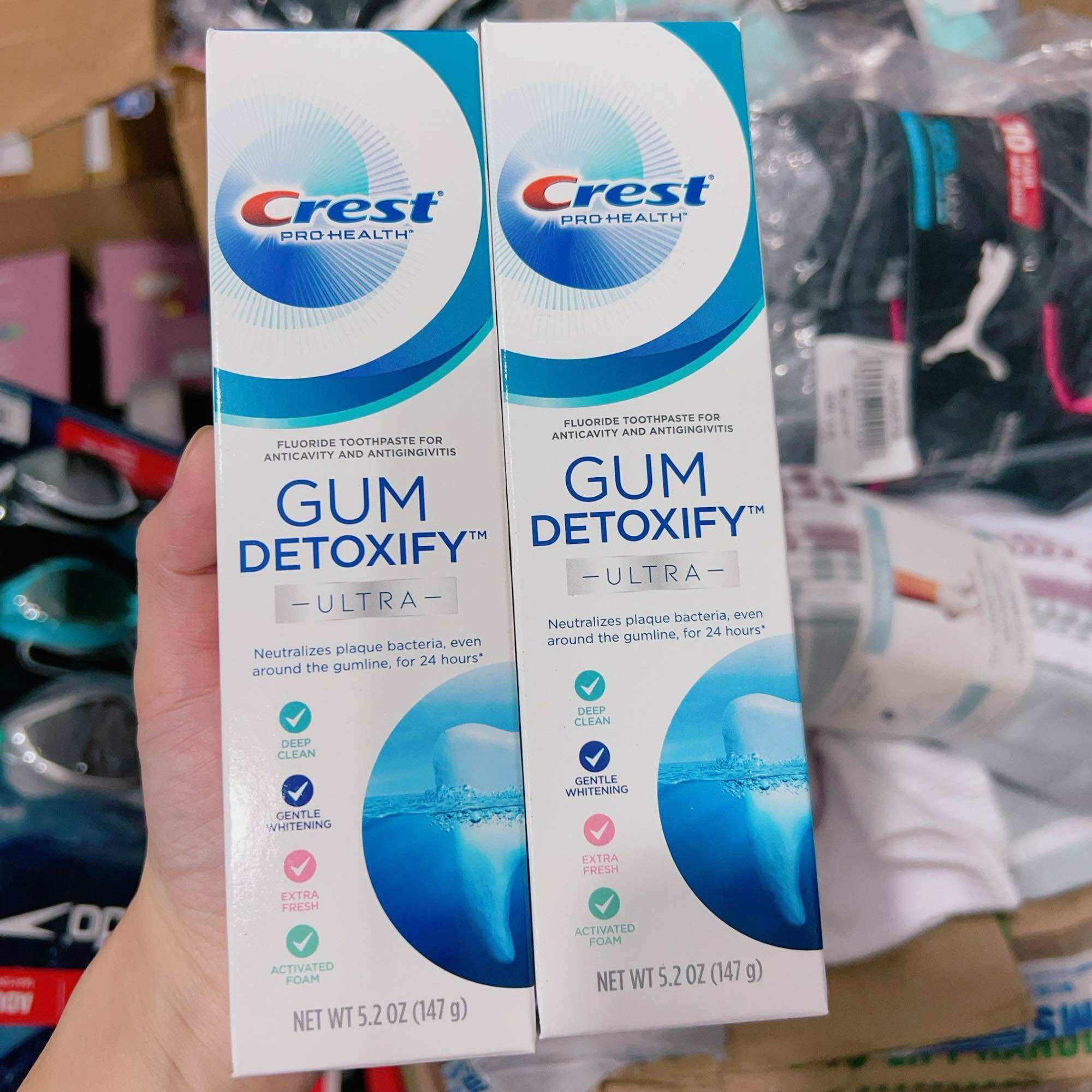Kem Đánh Răng Crest Gum Detoxify Advanced 147gr Của Mỹ - Date 02 2024