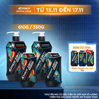 [MỚI] Tắm Gội Sạch Gàu 3in1 Xmen Everest Coffee & Aqua Sport 610G/350G - 3X Tác Động Sạch Gàu Nhờn Ngứa,Mùi Hương Nam Tính