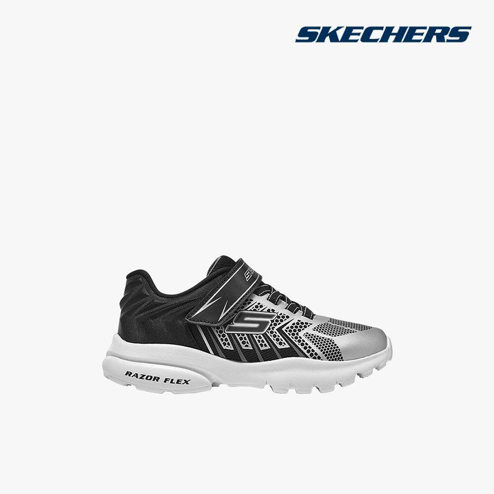 SKECHERS - Giày sneakers bé trai cổ thấp Razor Flex 403914L-SLBK