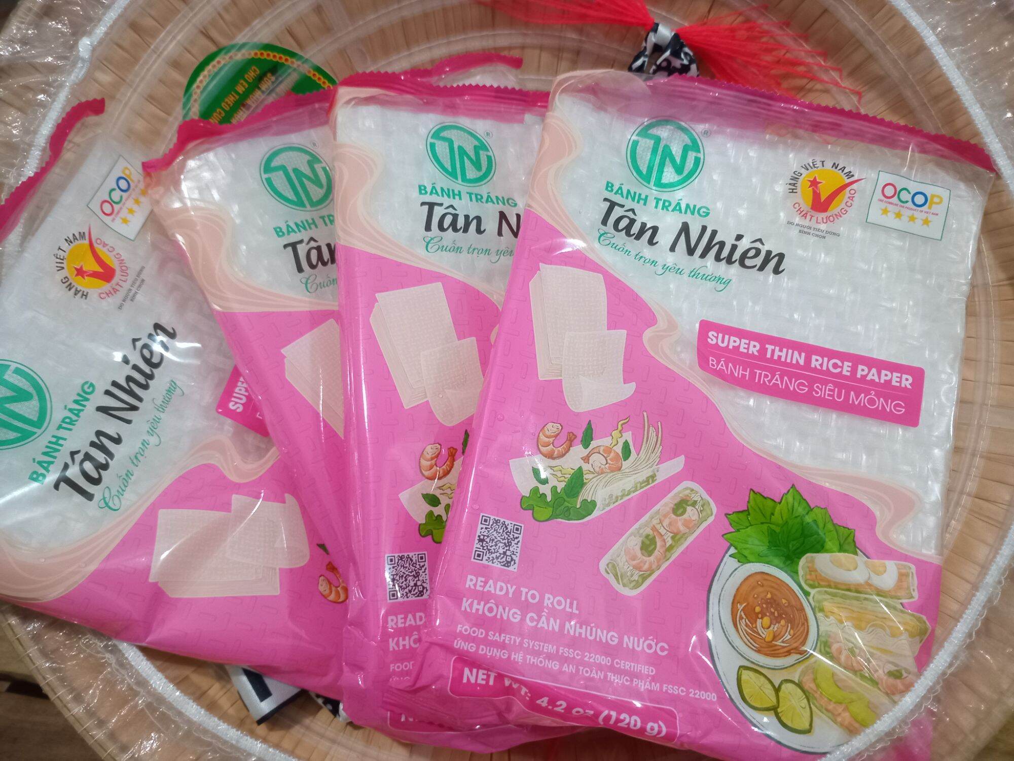 Bánh tráng siêu mỏng Tân Nhiên 120 gram