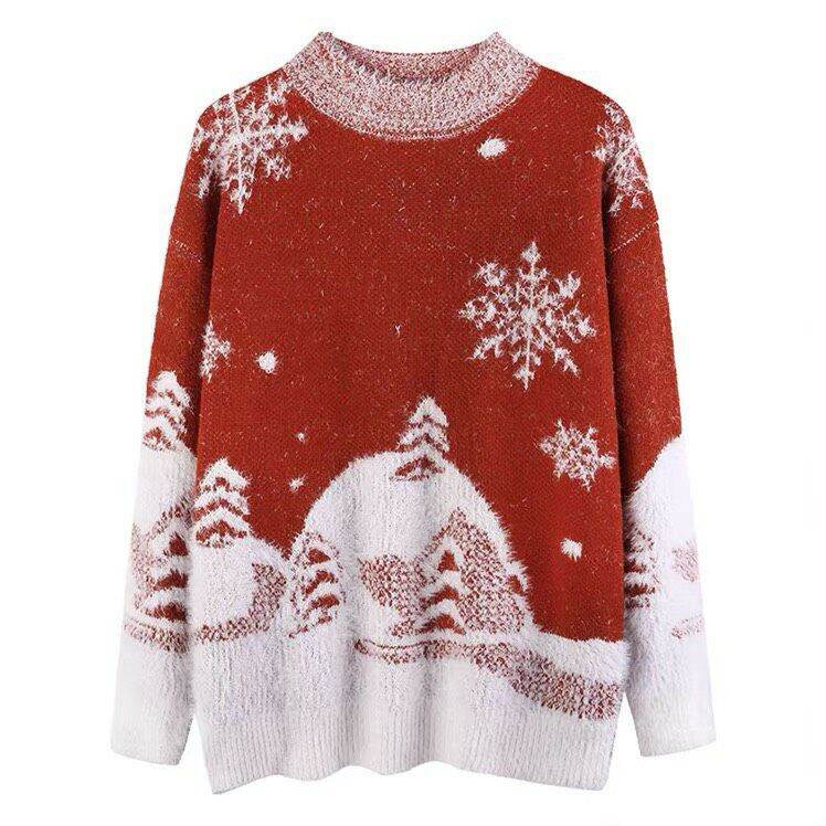 Áo len họa tiết Noel độc đáo