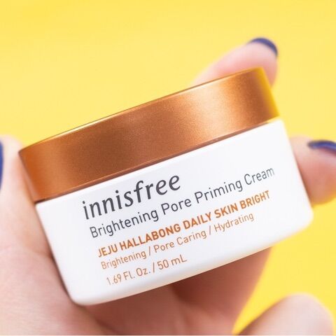 Kem Dưỡng Trắng Da, Chăm Sóc Lỗ Chân Lông Innisfree Brightening Pore Priming Cream 50ml - Hallabong
