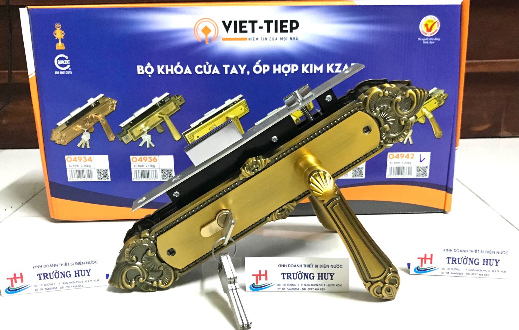 Khoá cửa tay gạt cao cấp việt tiệp 04942 - bảo hàng 3 năm