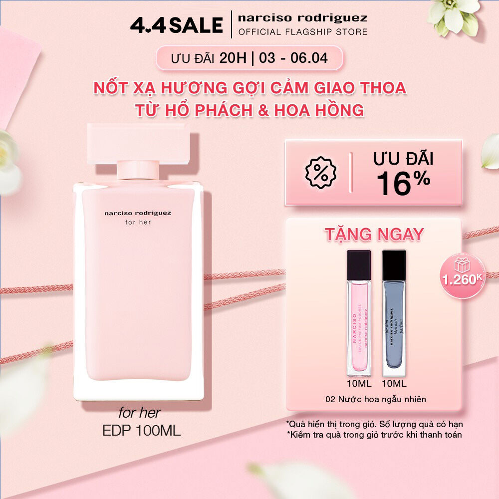 Nước Hoa nữ Narciso Rodriguez For Her Eau De Parfum 100ml