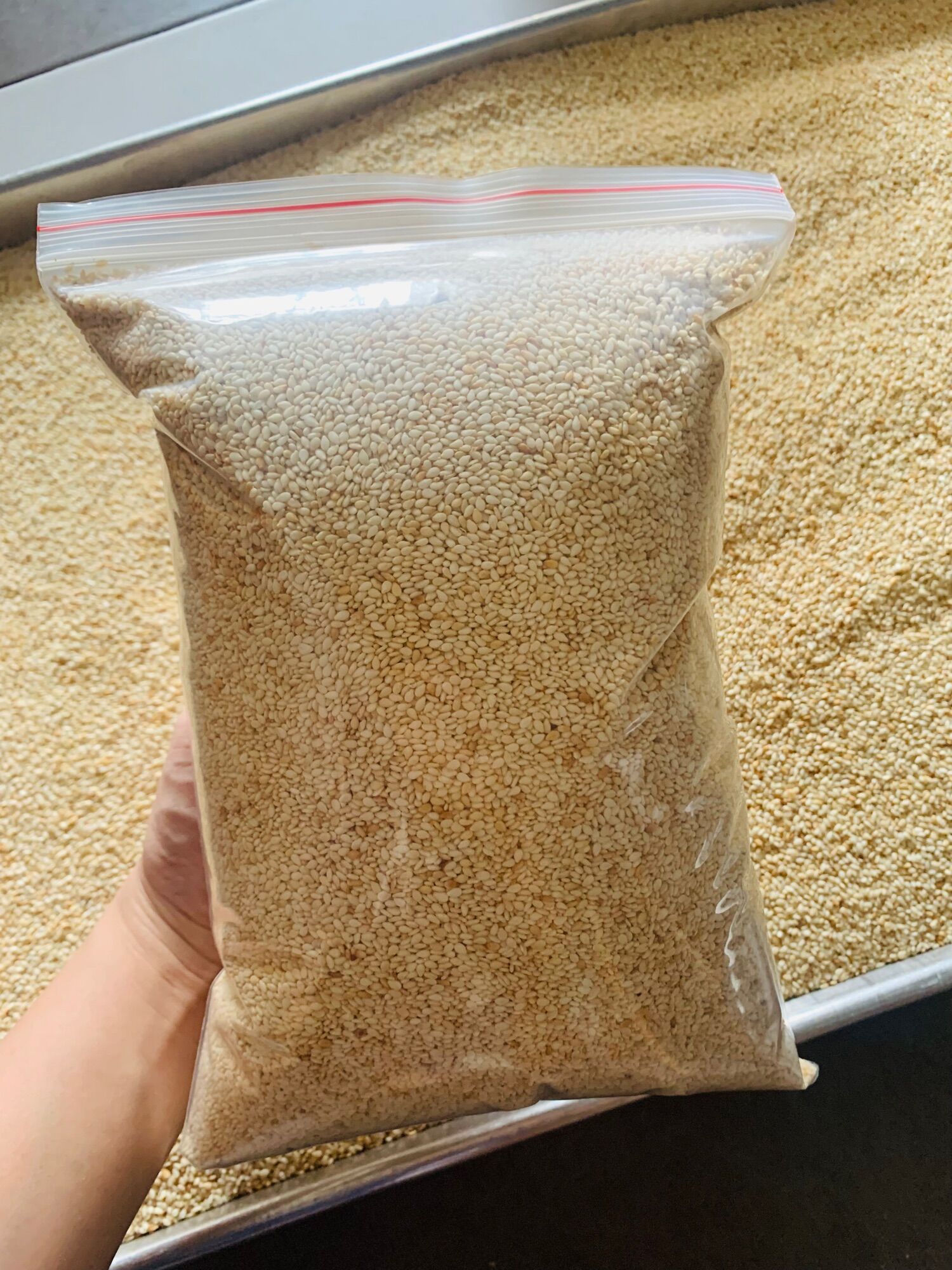 Vừng trắng rang sẵn làm bánh 500g