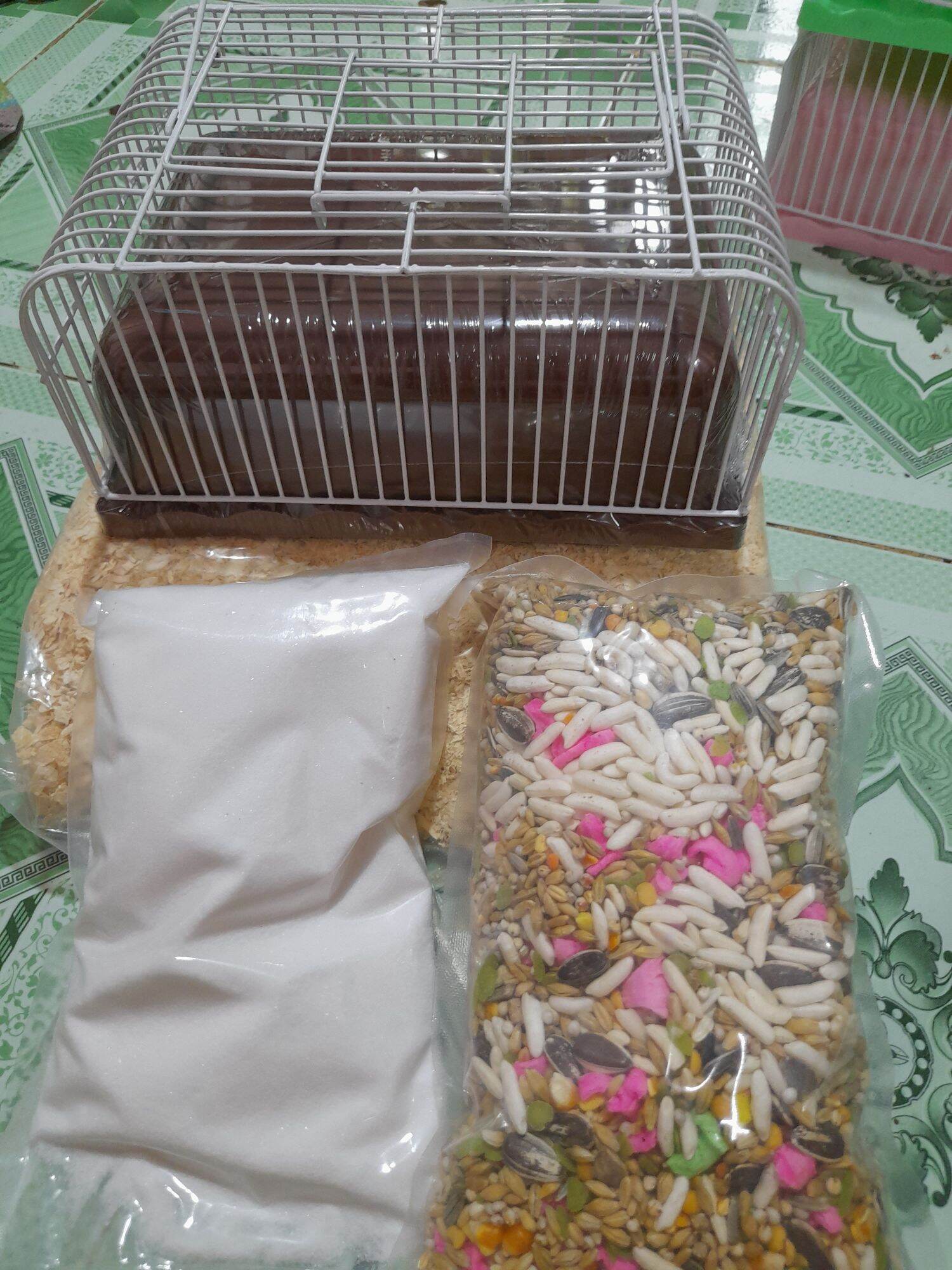 Combo lồng và đồ dùng hamster