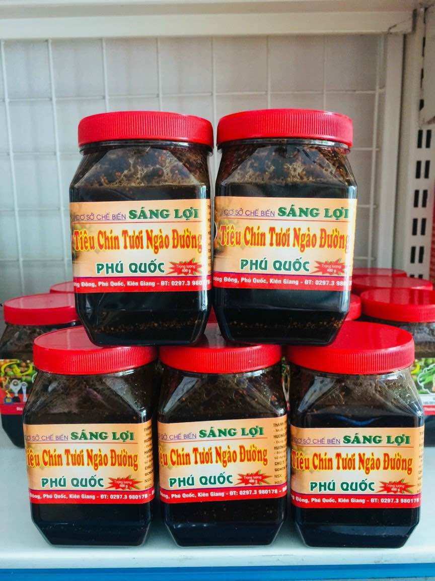 5 hũ tiêu ngào Sáng Lợi Phú Quốc 400g