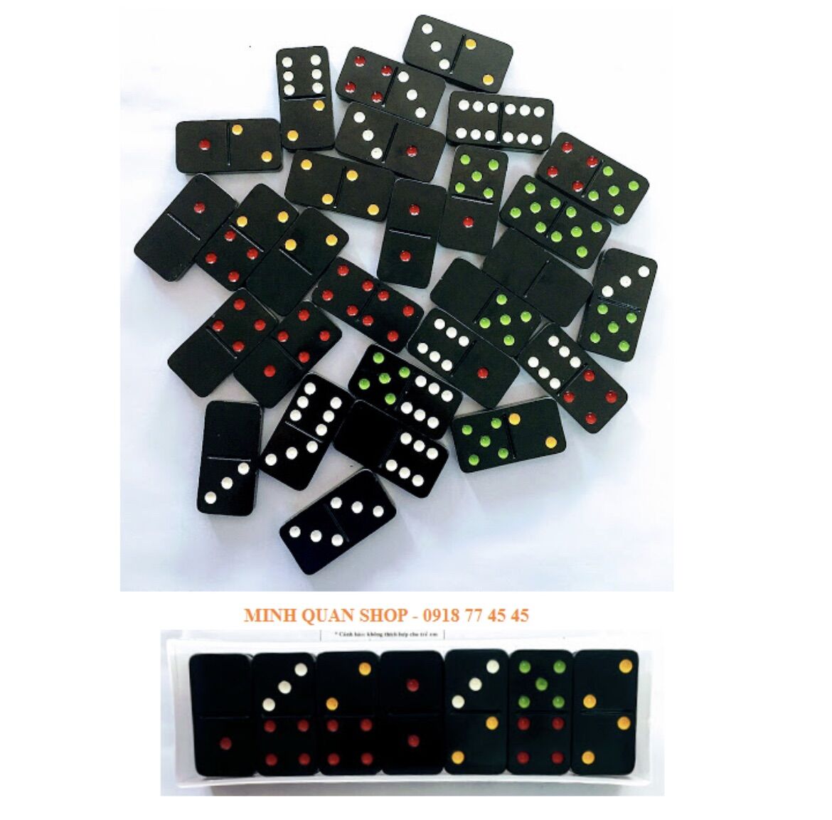 Cờ Domino nhựa đen cao cấp - Fataco