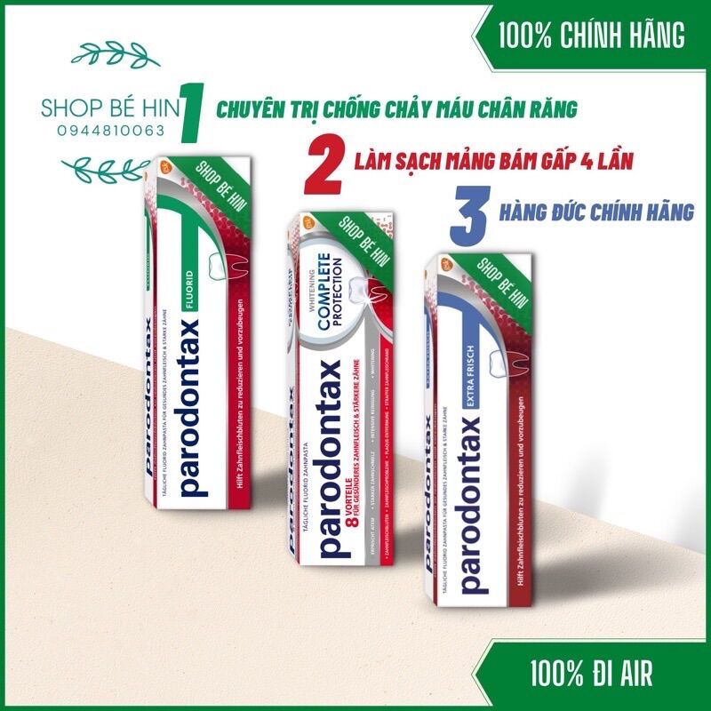 [HÀNG ĐỨC CHÍNH HÃNG] KEM ĐÁNH RĂNG PARODONTAX THẢO DƯỢC 75ml