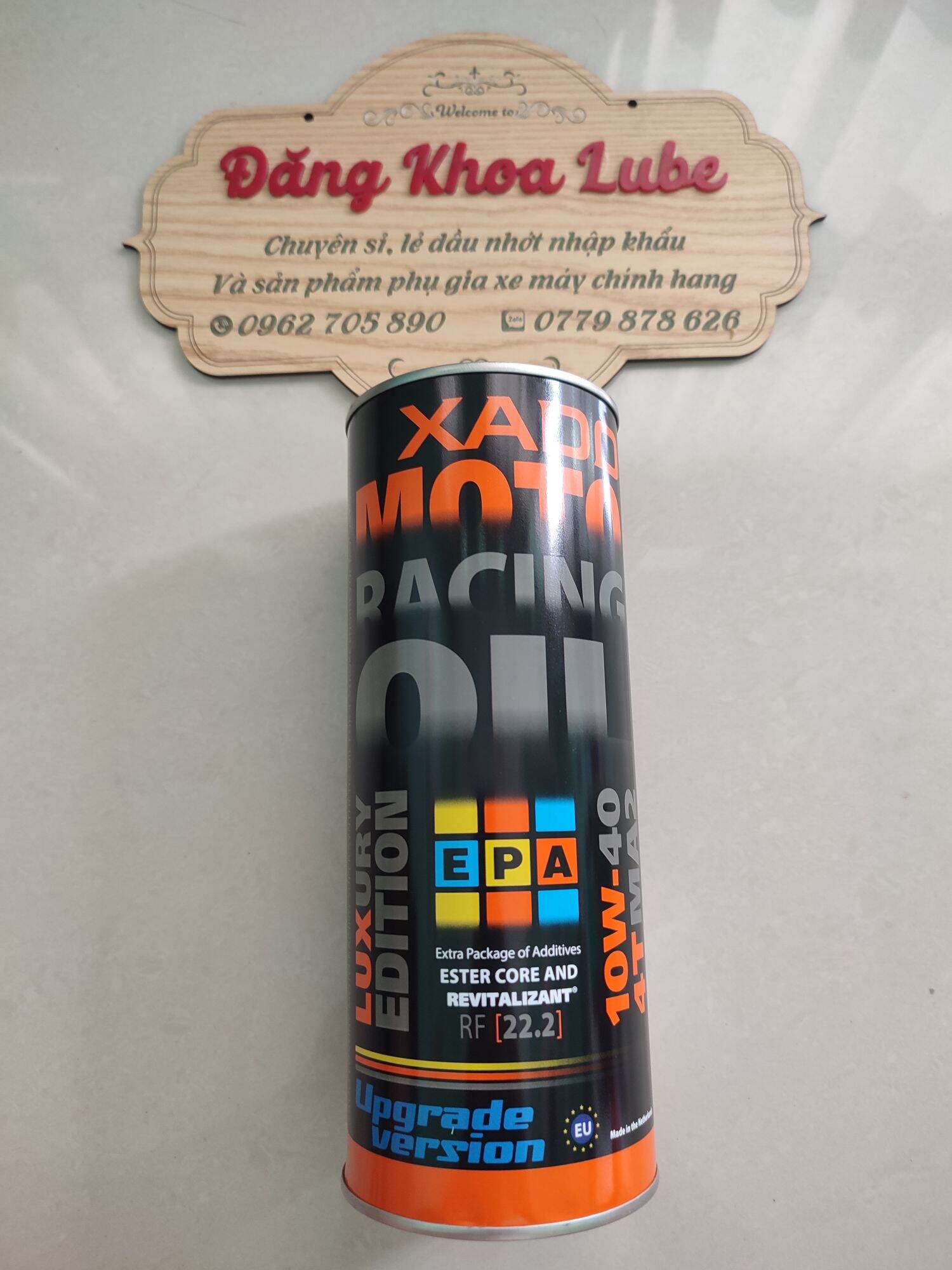 Nhớt xado racing 4t 10w40 phiên bản nâng cấp rf 22.2