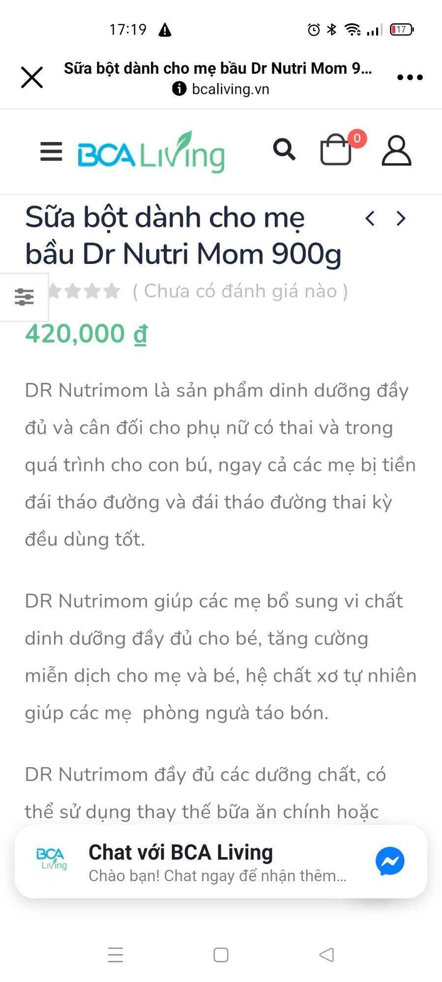Sữa bột DR NUTTI Mom