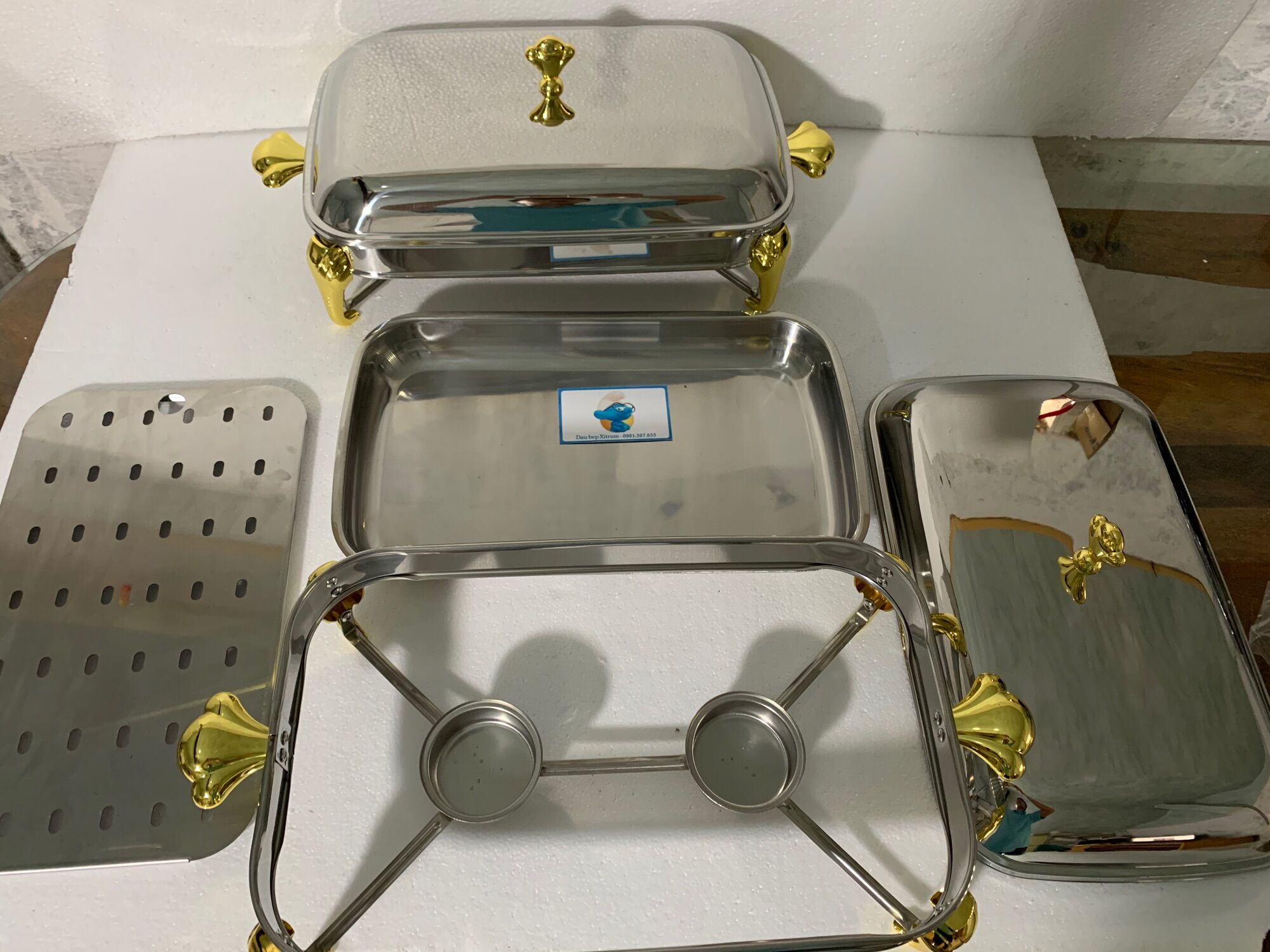 Khay hấp cầy cá inox 304
