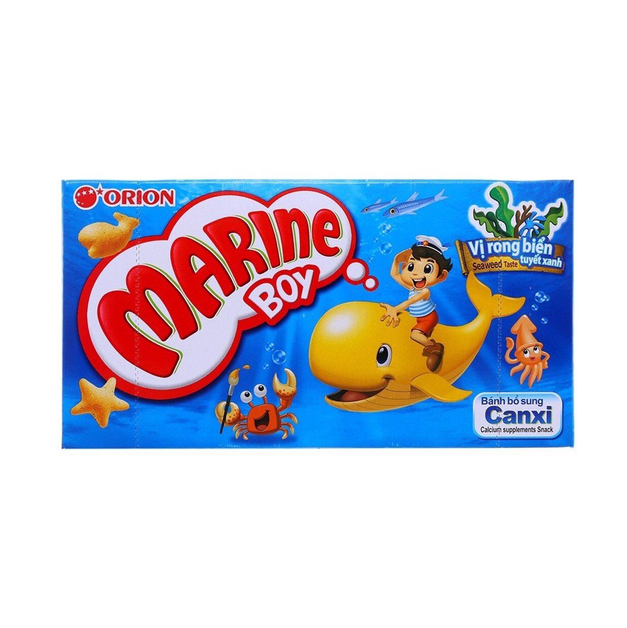 Bánh cá vị rong biển orion marine boy 35g