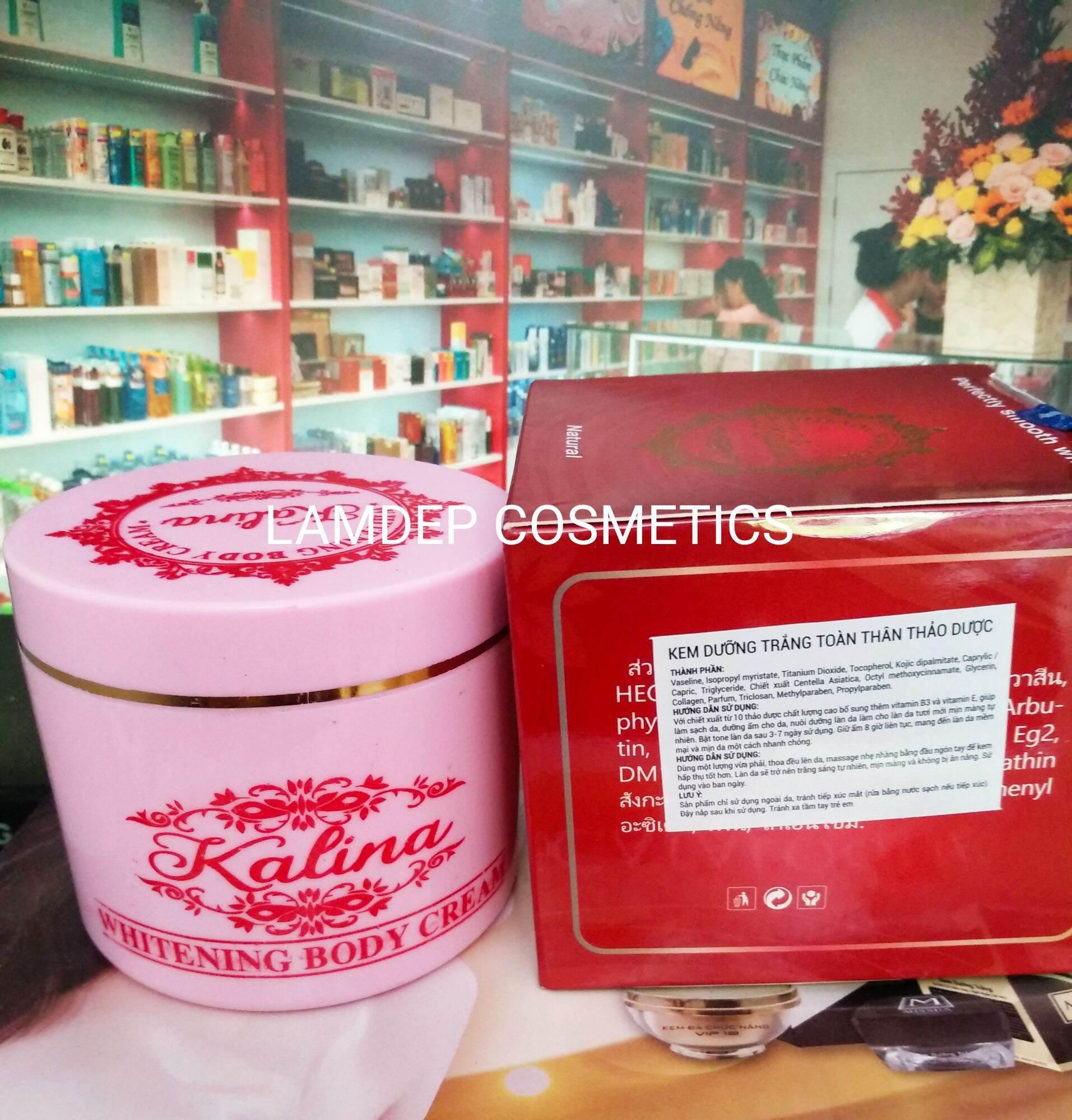 Kem Body kalina dưỡng trắng da thảo dược