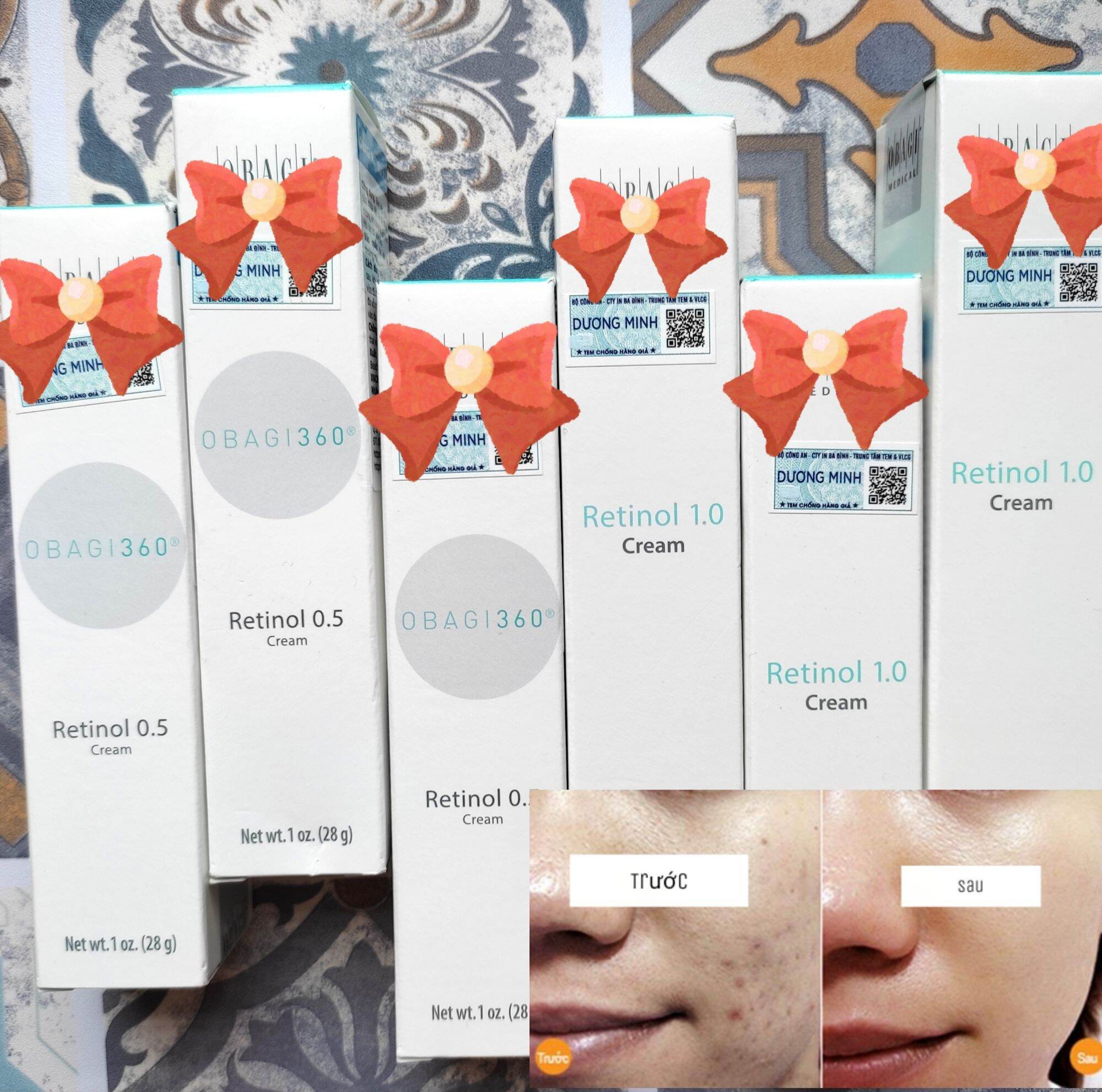 Kem dưỡng trẻ hoá retinol 0.5 retinol 1.0 03g