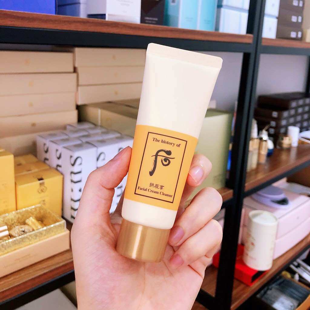 Tuýp Kem Tẩy Trang Whoo Vàng 40ml Whoo Cream Cleanser