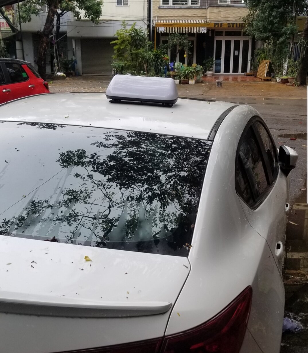 Đèn mào taxi trắng to nam châm