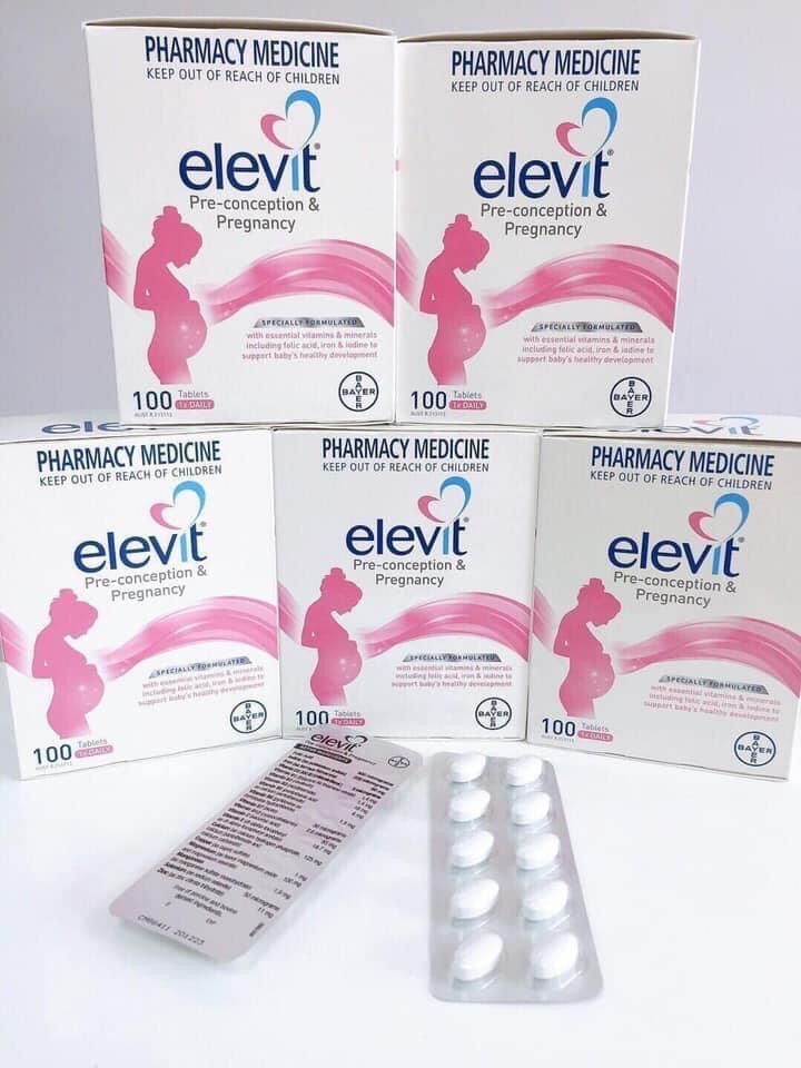 Vitamin tổng hợp elevit bầu 100 viên ( date 2024)